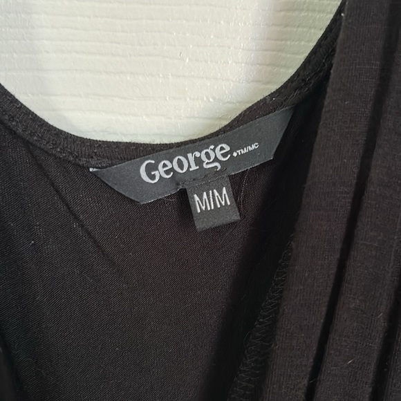 Black George Dress with Hidden Pockets - Size M - Soft Stretch Jersey Cotton - Picture 6 of 6